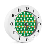 Saint Patrick's Day Argyle Pattern Print Alarm Clock