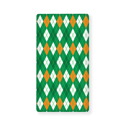 Saint Patrick's Day Argyle Pattern Print Baby Crib Sheet