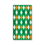 Saint Patrick's Day Argyle Pattern Print Baby Crib Sheet