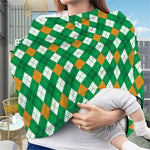 Saint Patrick's Day Argyle Pattern Print Baby Seat Cover