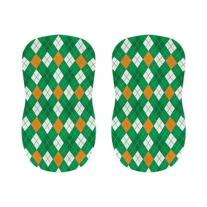 Saint Patrick's Day Argyle Pattern Print Bar Stool Covers