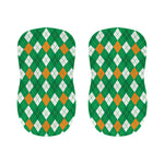 Saint Patrick's Day Argyle Pattern Print Bar Stool Covers