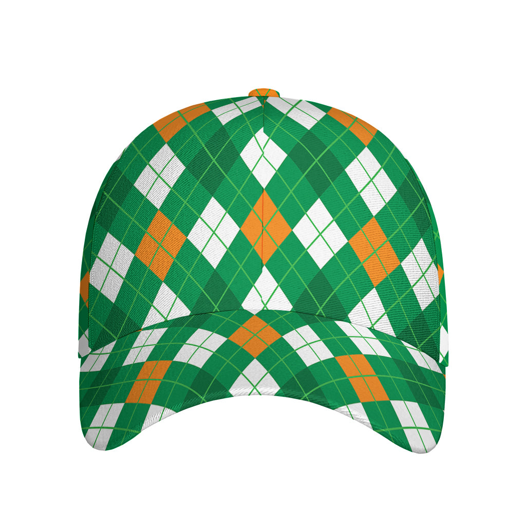 Saint Patrick's Day Argyle Pattern Print Baseball Cap