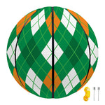 Saint Patrick's Day Argyle Pattern Print Basketball