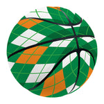 Saint Patrick's Day Argyle Pattern Print Basketball