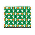 Saint Patrick's Day Argyle Pattern Print Bifold Wallet