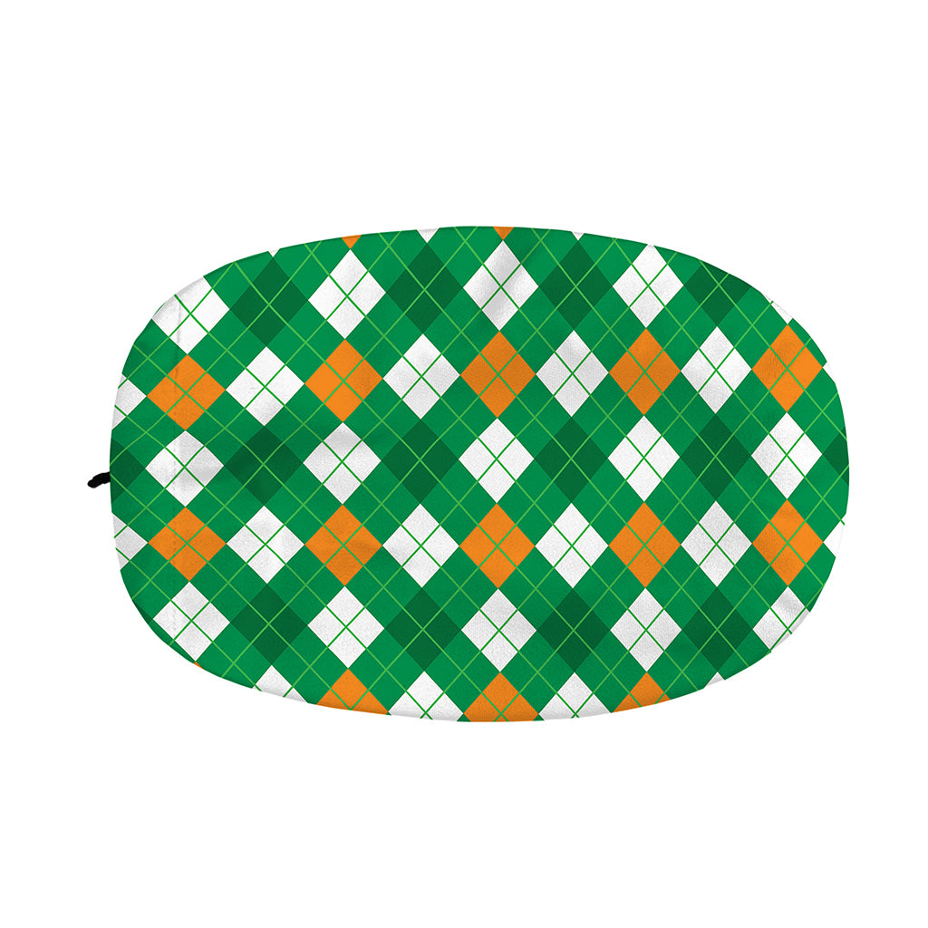 Saint Patrick's Day Argyle Pattern Print Car Side Mirror Covers