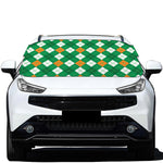 Saint Patrick's Day Argyle Pattern Print Car Windshield Snow Cover