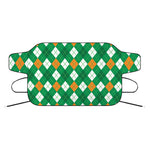 Saint Patrick's Day Argyle Pattern Print Car Windshield Snow Cover