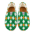Saint Patrick's Day Argyle Pattern Print Casual Shoes