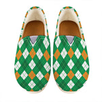 Saint Patrick's Day Argyle Pattern Print Casual Shoes