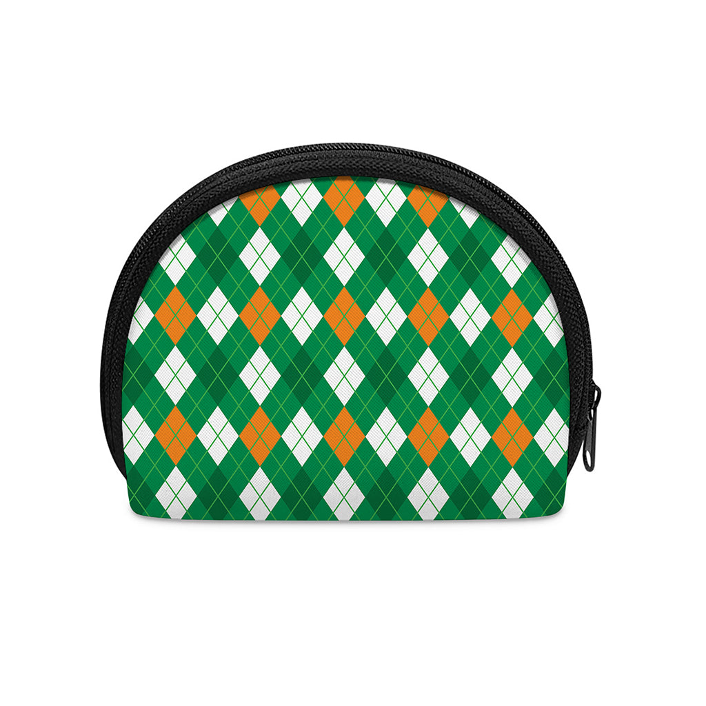 Saint Patrick's Day Argyle Pattern Print Coin Purse