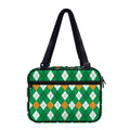 Saint Patrick's Day Argyle Pattern Print Double Strap Bible Bag