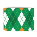 Saint Patrick's Day Argyle Pattern Print Drum Lamp Shade