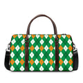 Saint Patrick's Day Argyle Pattern Print Duffel Bag