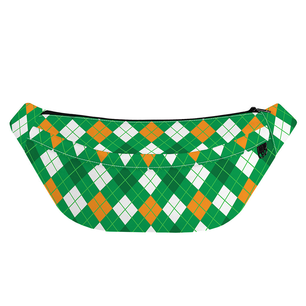 Saint Patrick's Day Argyle Pattern Print Fanny Pack