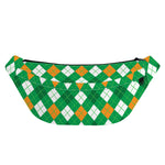 Saint Patrick's Day Argyle Pattern Print Fanny Pack