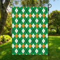 Saint Patrick's Day Argyle Pattern Print Garden Flag