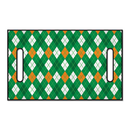 Saint Patrick's Day Argyle Pattern Print Golf Cart Seat Cover