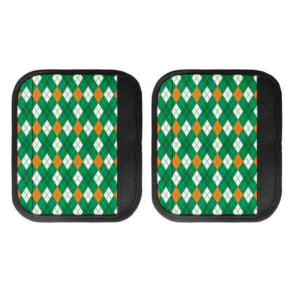 Saint Patrick's Day Argyle Pattern Print Handle Covers