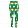 Saint Patrick's Day Argyle Pattern Print High-Waisted Pocket Leggings