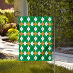 Saint Patrick's Day Argyle Pattern Print House Flag