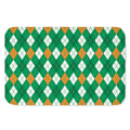 Saint Patrick's Day Argyle Pattern Print Indoor Door Mat