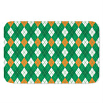 Saint Patrick's Day Argyle Pattern Print Indoor Door Mat