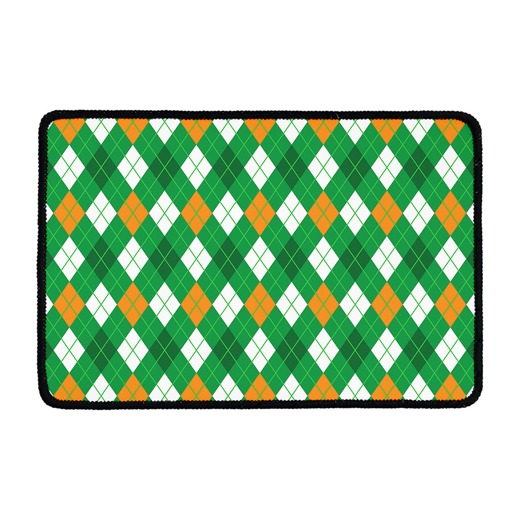 Saint Patrick's Day Argyle Pattern Print Kitchen Mat