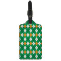 Saint Patrick's Day Argyle Pattern Print Luggage Tag