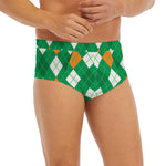 Saint Patrick's Day Argyle Pattern Print Men's Briefs