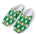 Saint Patrick's Day Argyle Pattern Print Mesh Casual Shoes