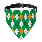 Saint Patrick's Day Argyle Pattern Print Over The Collar Dog Bandana