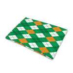 Saint Patrick's Day Argyle Pattern Print Pet Cooling Mat Cover