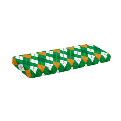 Saint Patrick's Day Argyle Pattern Print Piano Keyboard Cover