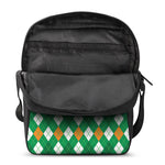 Saint Patrick's Day Argyle Pattern Print Rectangular Crossbody Bag