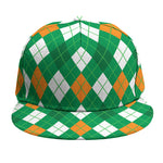 Saint Patrick's Day Argyle Pattern Print Snapback Cap
