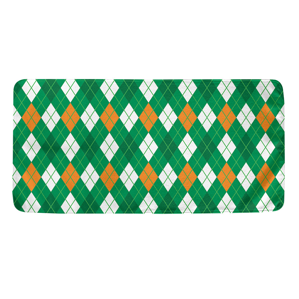 Saint Patrick's Day Argyle Pattern Print Towel