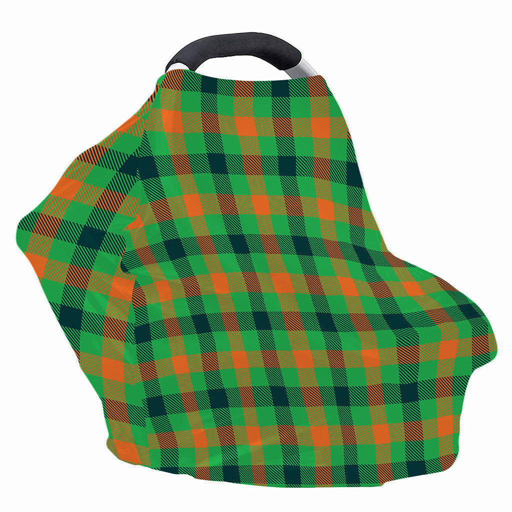 Saint Patrick's Day Buffalo Plaid Print Baby Seat Cover