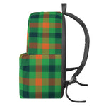 Saint Patrick's Day Buffalo Plaid Print Backpack