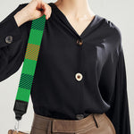 Saint Patrick's Day Buffalo Plaid Print Bag Strap