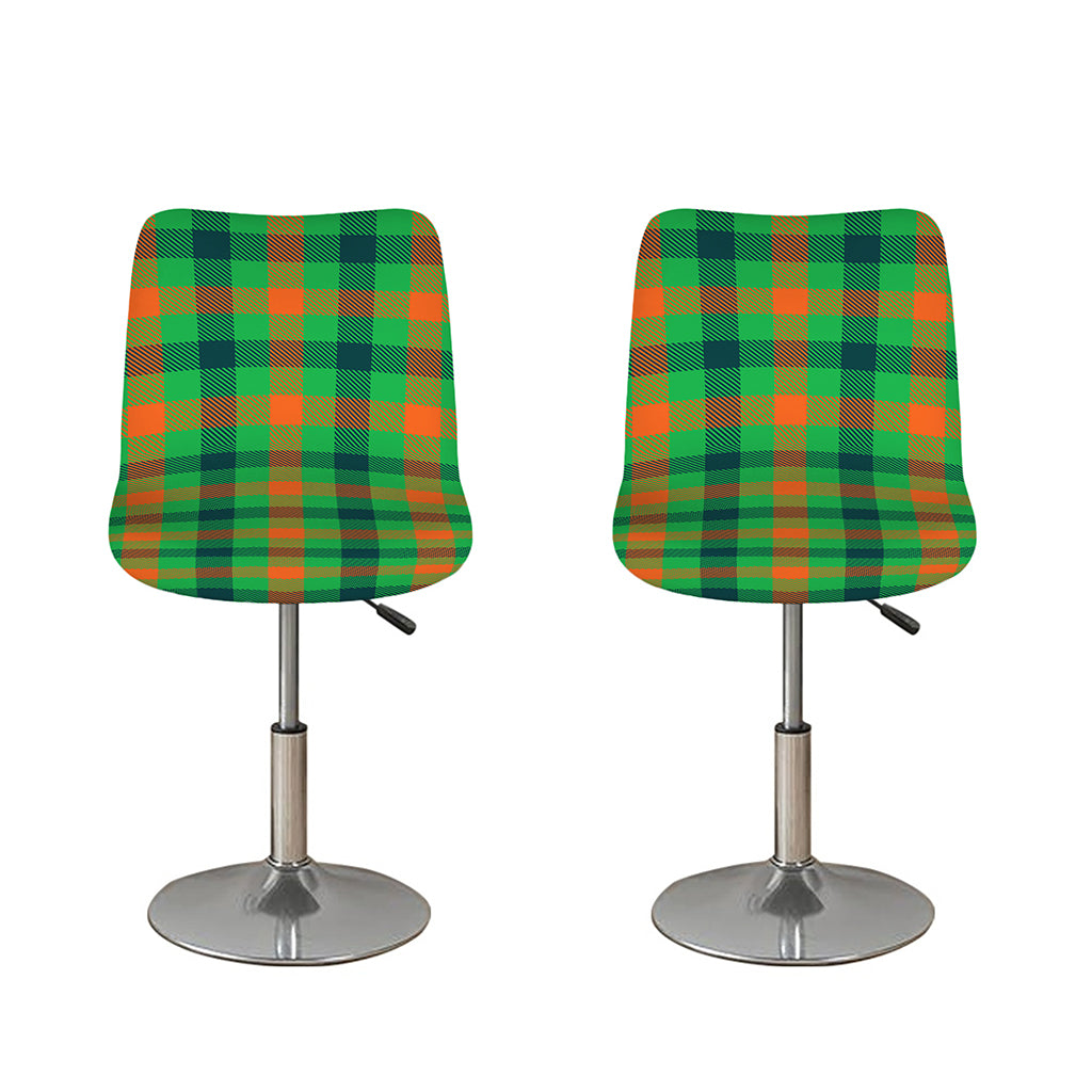 Saint Patrick's Day Buffalo Plaid Print Bar Stool Covers