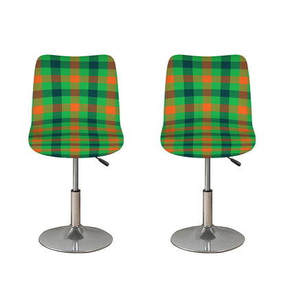 Saint Patrick's Day Buffalo Plaid Print Bar Stool Covers