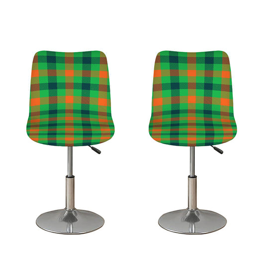 Saint Patrick's Day Buffalo Plaid Print Bar Stool Covers