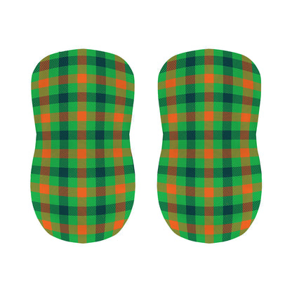 Saint Patrick's Day Buffalo Plaid Print Bar Stool Covers