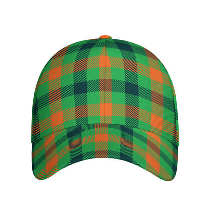Saint Patrick's Day Buffalo Plaid Print Baseball Cap