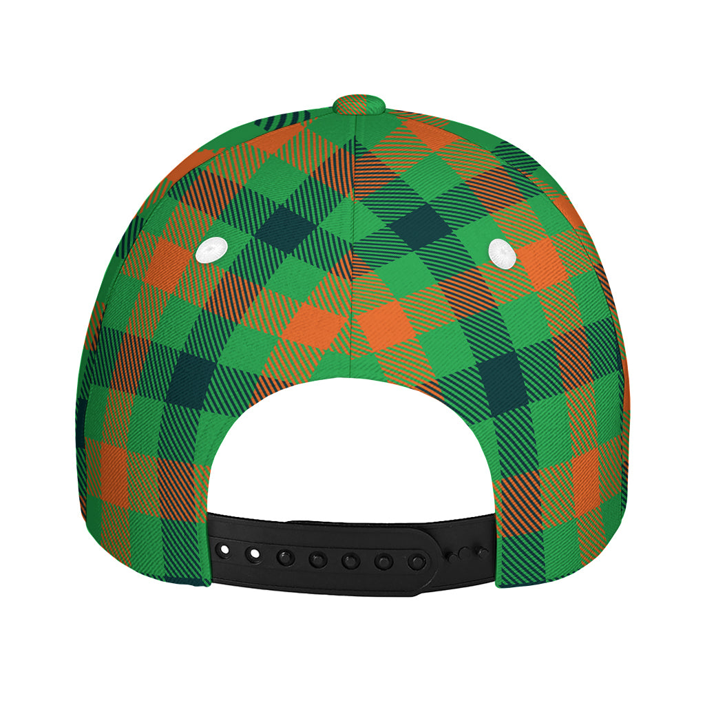 Saint Patrick's Day Buffalo Plaid Print Baseball Cap