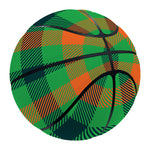 Saint Patrick's Day Buffalo Plaid Print Basketball