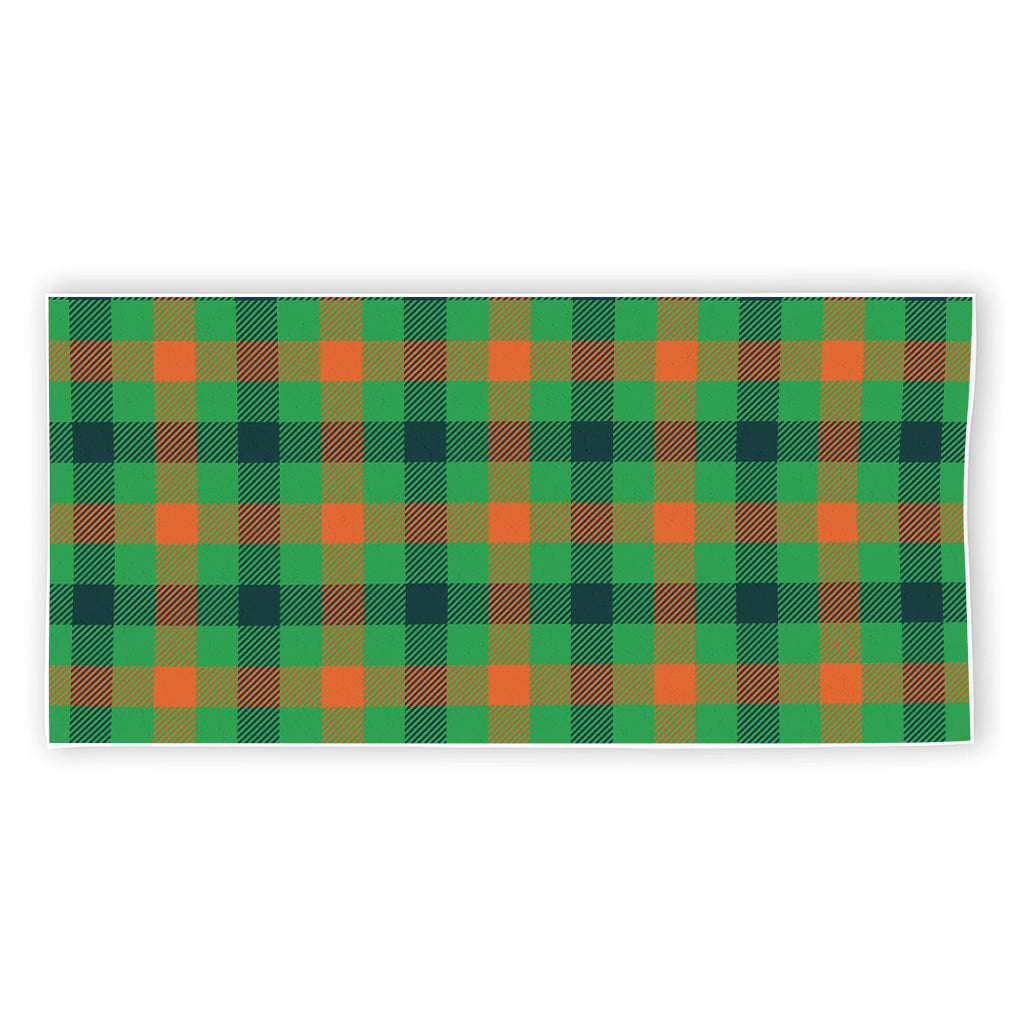 Saint Patrick's Day Buffalo Plaid Print Beach Towel