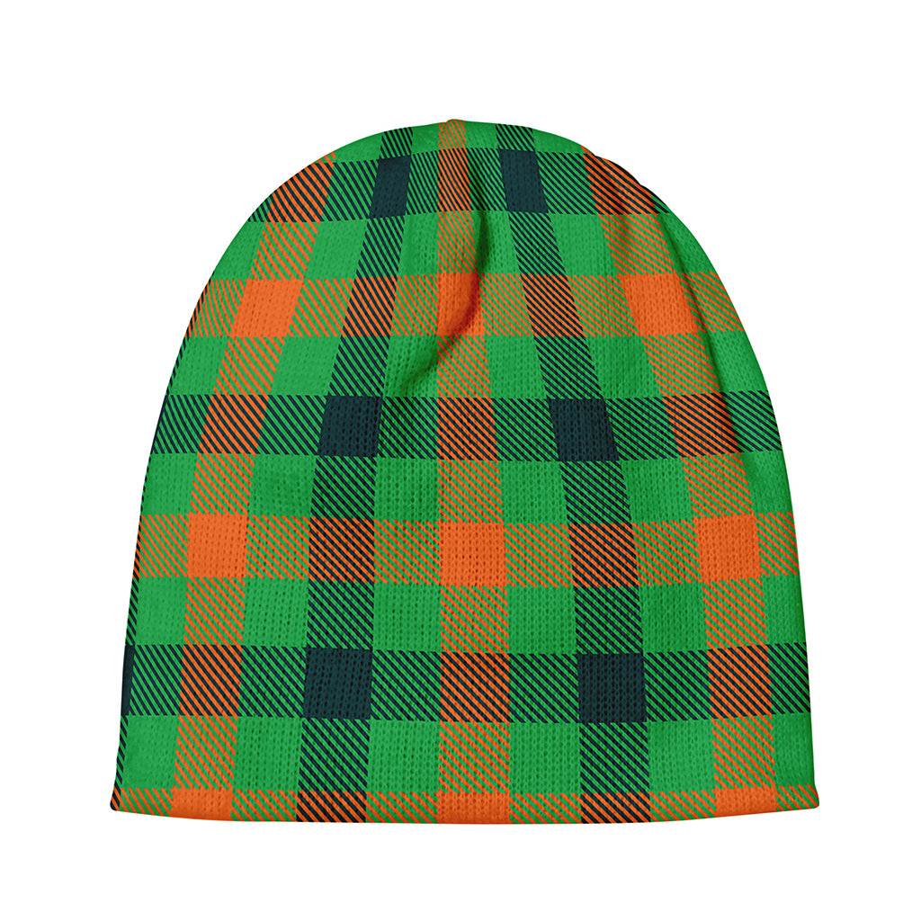 Saint Patrick's Day Buffalo Plaid Print Beanie